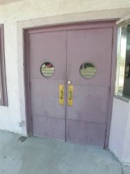 The left set of entry doors for the Main Theatre. - , Utah