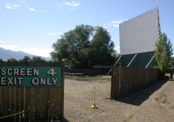 Screen 4 at the Motor-Vu Drive-In and its exit. - , Utah
