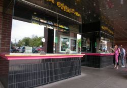 Movies 10 has two ticket booths with four ticket windows. - , Utah