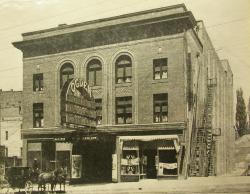 A horse and buggy in front of the Ogden Theatre. - , Utah