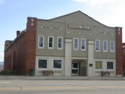 A view of the Panguitch Social Hall from across the street. - , Utah