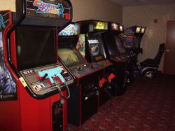 Arcade games in the in the back half of the game room at the Redstone Cinemas. - , Utah