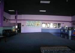 The center of the 5 Star Cinemas lobby.  The entrance to the theaters is on the left and the concession stand is on the right. - , Utah