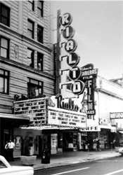 Breakfast at Tiffany's on the marquee of the the Rialto Theatre. - , Utah