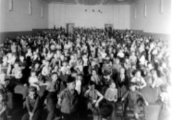 An audience of children in the auditorium of the Southeast Theater on 16 May 1941.