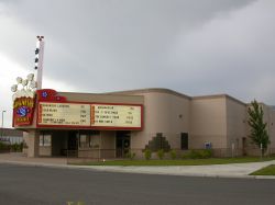 The front of the theater and part of the side. - , Utah