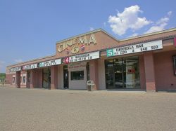 The front of the Cinema 6 theater.