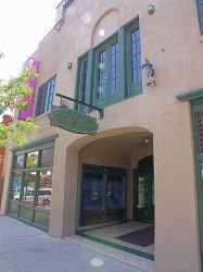 A sign for the 'Main Street Theater and Ballroom' hangs over the entrance of the building. - , Utah