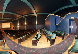 A 'flat' panorama from the back left corner of the auditorium, using a flash. - , Utah
