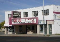 The front of the Towne Cinemas.