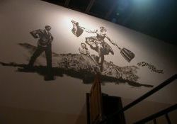 The 'Sound of Music' mural in the south foyer of Trolley Corners Theater 1. - , Utah