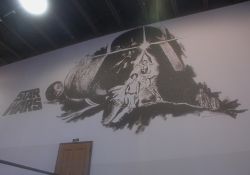 Another view of the Star Wars mural in the north foyer of Trolley Corners Theater 1. - , Utah
