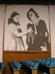 A mural on the north wall of Dorothy and the Scarecrow in The Wizard of Oz. - , Utah