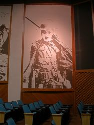 A mural of Charlie Chaplain on the south wall of Theater #3. - , Utah