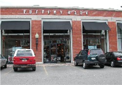 The main entrance of the Trolley Theatres was on the north side of this trolley barn.  In 2002, the space was occupied by the Pottery Barn store. - , Utah