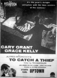 'To Catch a Thief' in VistaVision at the Uptown in 1955. - , Utah
