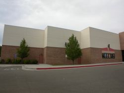 On the left of the theater entrance are the outside walls of three of the auditoriums. - , Utah
