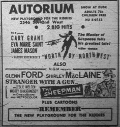 A 1960 advertisement for Autorium Drive-In reminded patrons of the 'new playground for the kiddies'. - , Utah