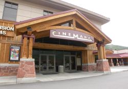 The front entrance of the Cinemark Holiday Village 4 theater in Park City, Utah. - , Utah